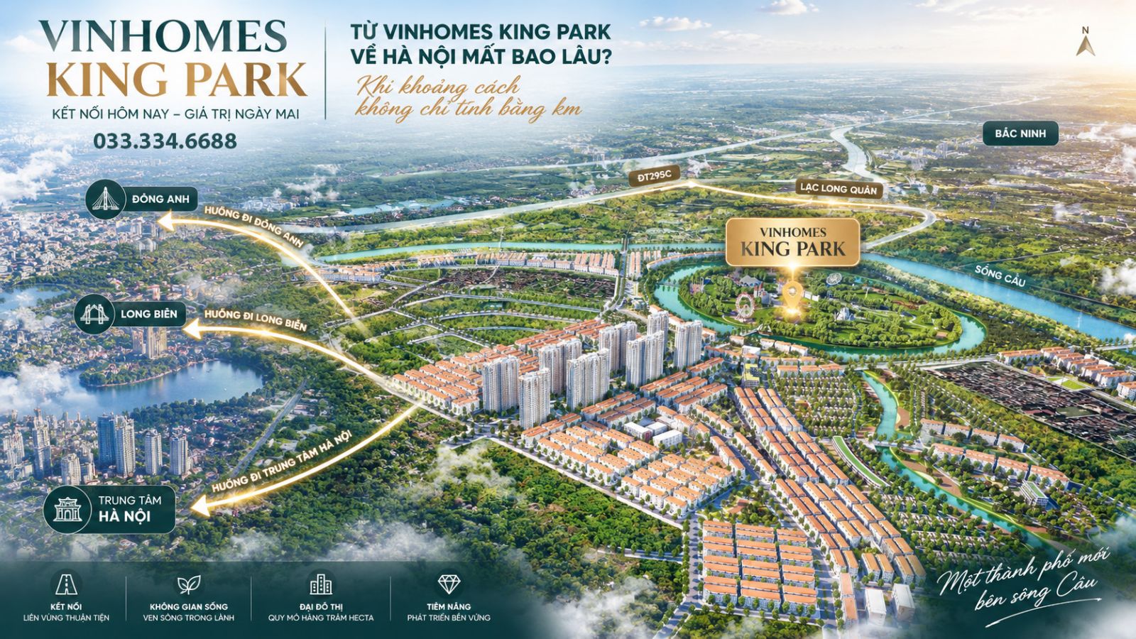 kết nối vinhomes king park