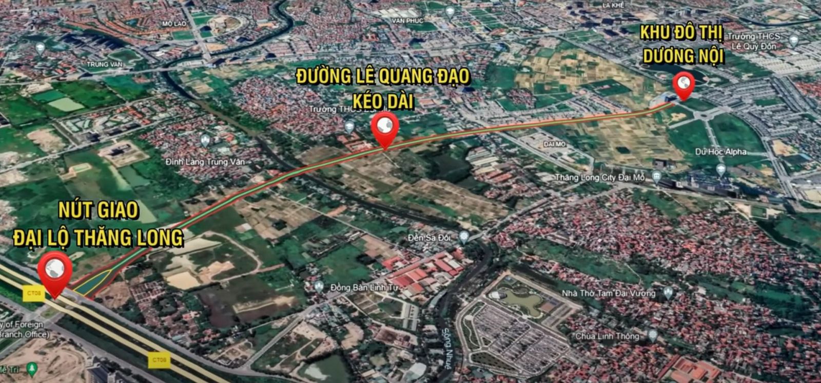 Đường Lê Quang Đạo kéo dài